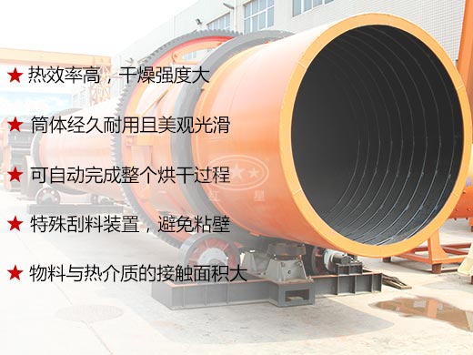 陶粒砂烘干機性能優勢