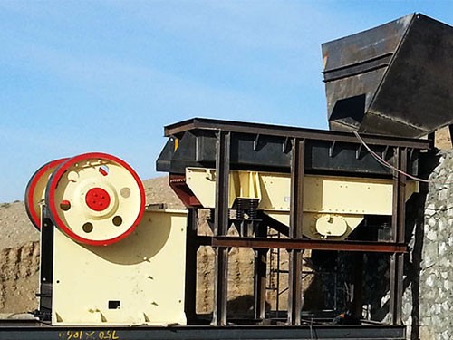 湖南顎式破碎機生產線案例現場