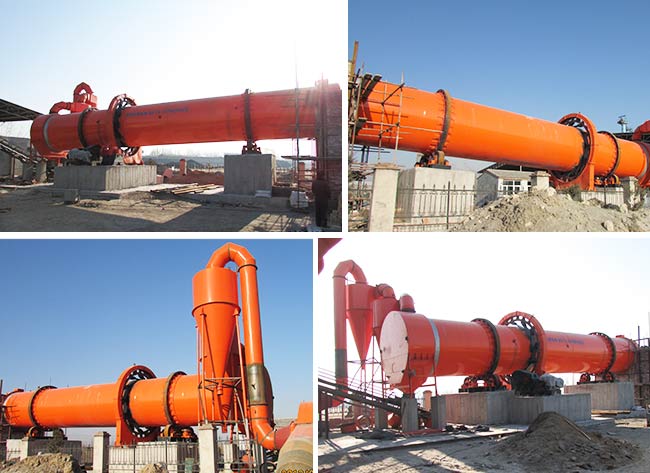 不同種類的烘干機烘干現場