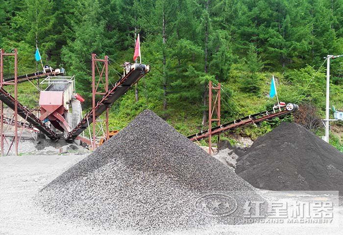 石料細碎生產線加工現場
