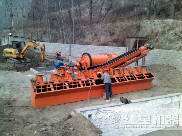 小型浮選現場 小型浮選現場