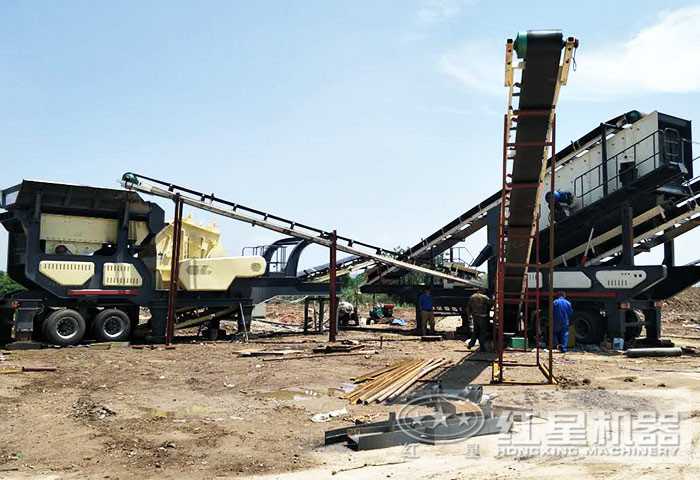 青石移動碎石機——青石工業應用的“先鋒”
