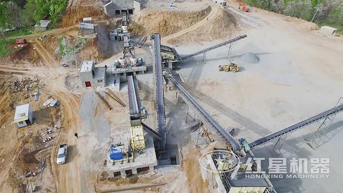 河南省內的石場生產線現場