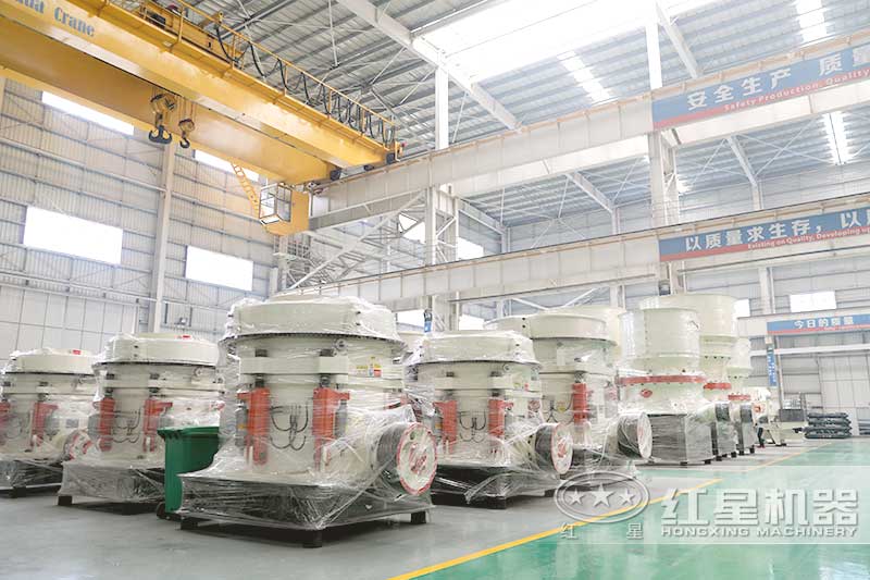 紅星圓錐破碎機打包好待發貨