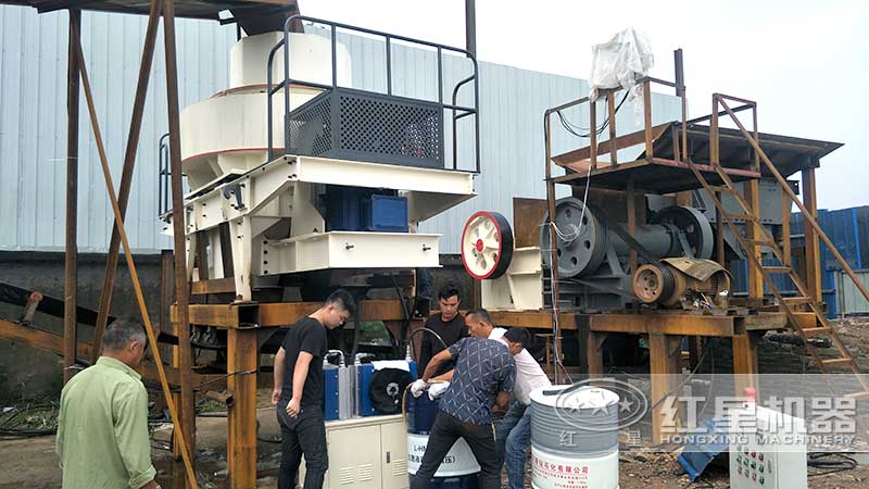 細顎破制砂現場