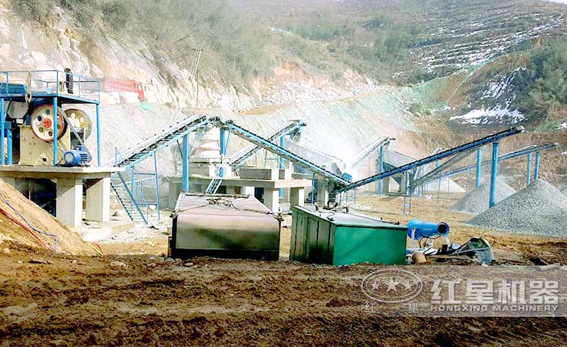 PE900-1200顎式破碎機(jī)加工現(xiàn)場(chǎng)