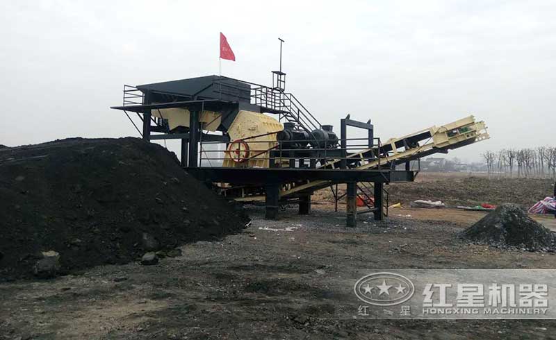 煤泥給料機與重錘破搭配作業