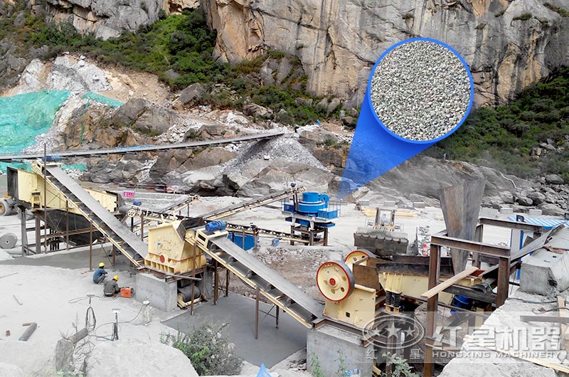 時產100方砂石料生產線高配