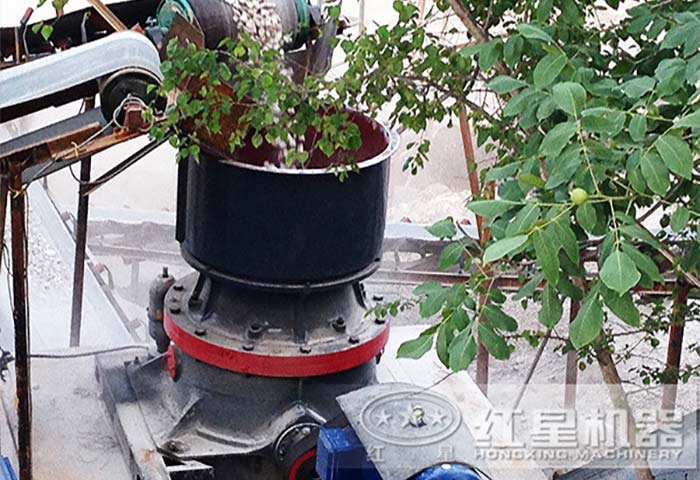 湖北黃岡單缸圓錐破碎生產線